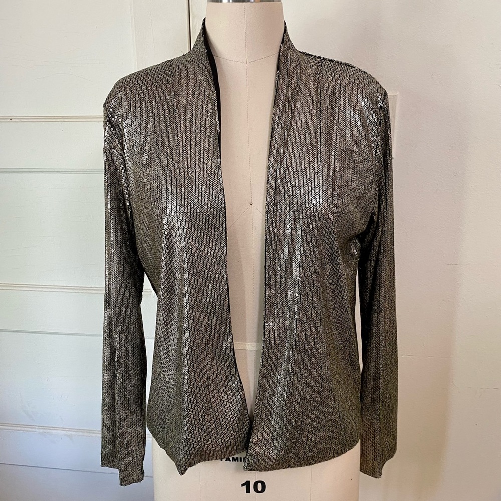 Gold sequin blazer